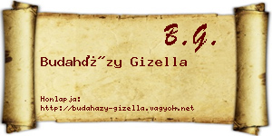 Budaházy Gizella névjegykártya